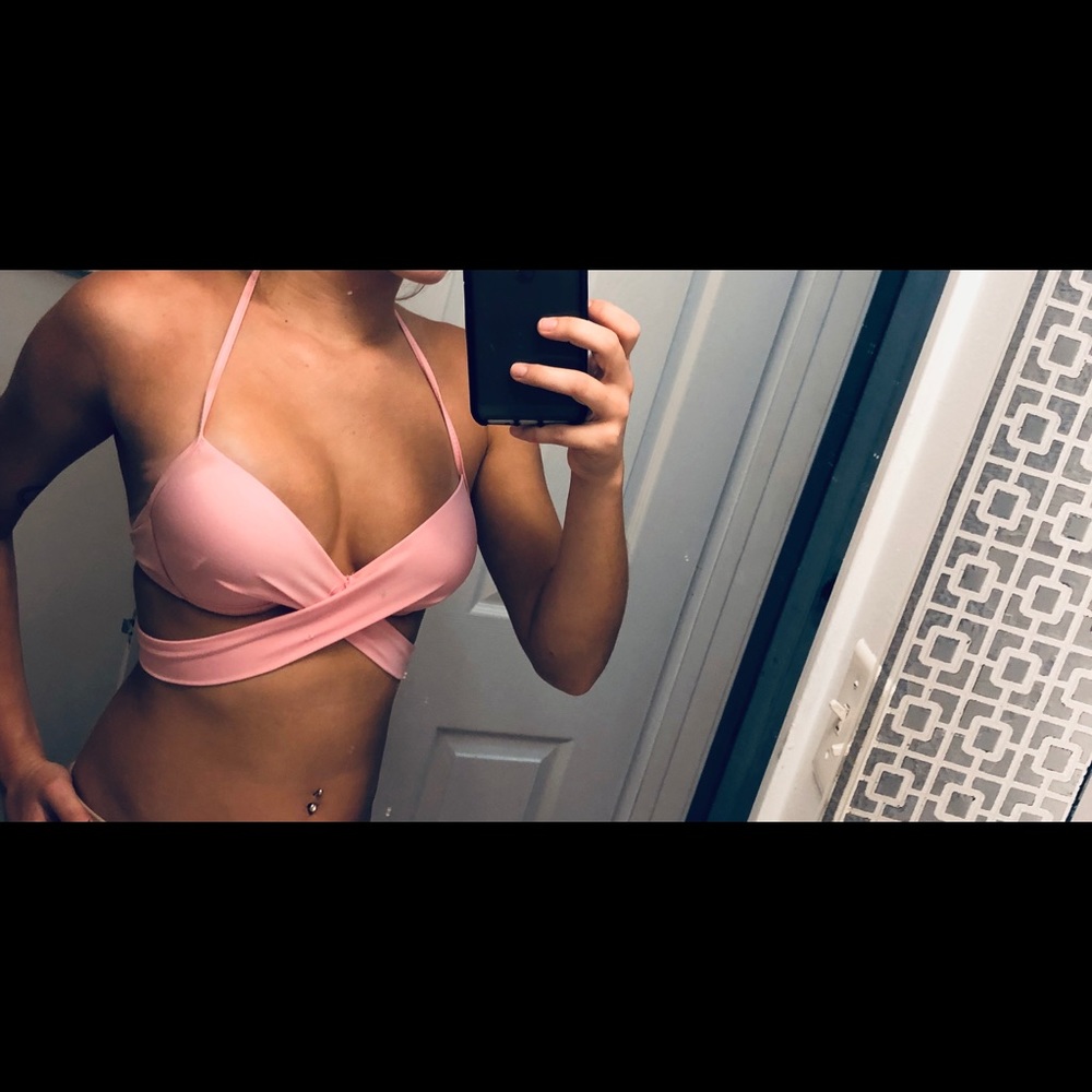 Light Pink Cross Body Top!